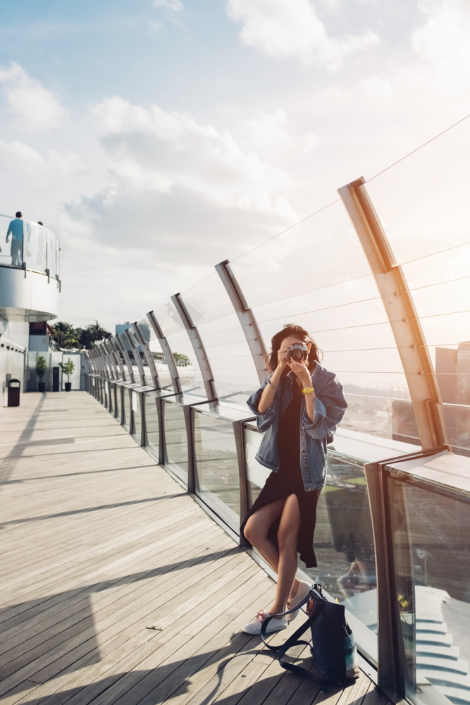 Photographer on a pier